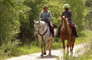  Pbaños a caballo cerca de Castelnau Chalosse 